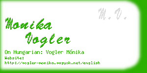 monika vogler business card