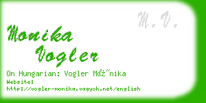 monika vogler business card